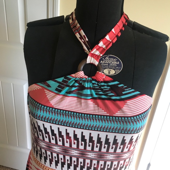 Tribal Halter Maxi Dress - Picture 2 of 2